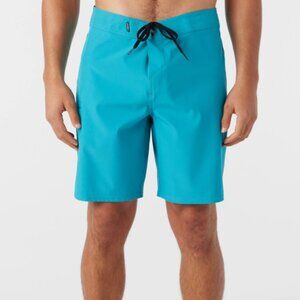 O'Neill Hyperfreak Heat Solid 19" Boardshorts Blue Size 34